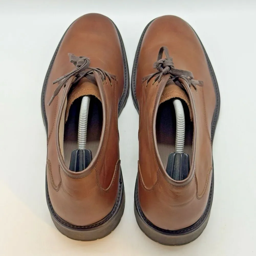 Andrew Marc Woodside AM 1022 Leather Chukka Men's 13 Brown Lace Up Ankle Boots